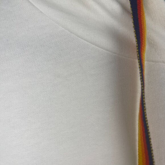 Aldi Gear WHITE LOGO Hooded Sweatshirt Hoodie SZ SMALL UNISEX PULLOVER Stripes - Picture 7 of 8